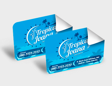  Adesivo em Vinil 3x3cm - 4x0 - 500 unid