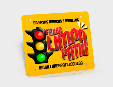 Cobre Placa para Moto em PVC 0,5mm Fosco Frente e Verso 20,5x17,5 cm - 4x0 - 100 unid