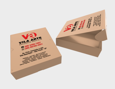 Caixa de Papelão Personalizada 300 - 4 L para 1.000 Cartões de Visita - 4x0 - 100 unid